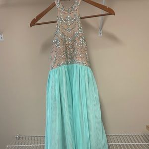 Girls long formal dress
